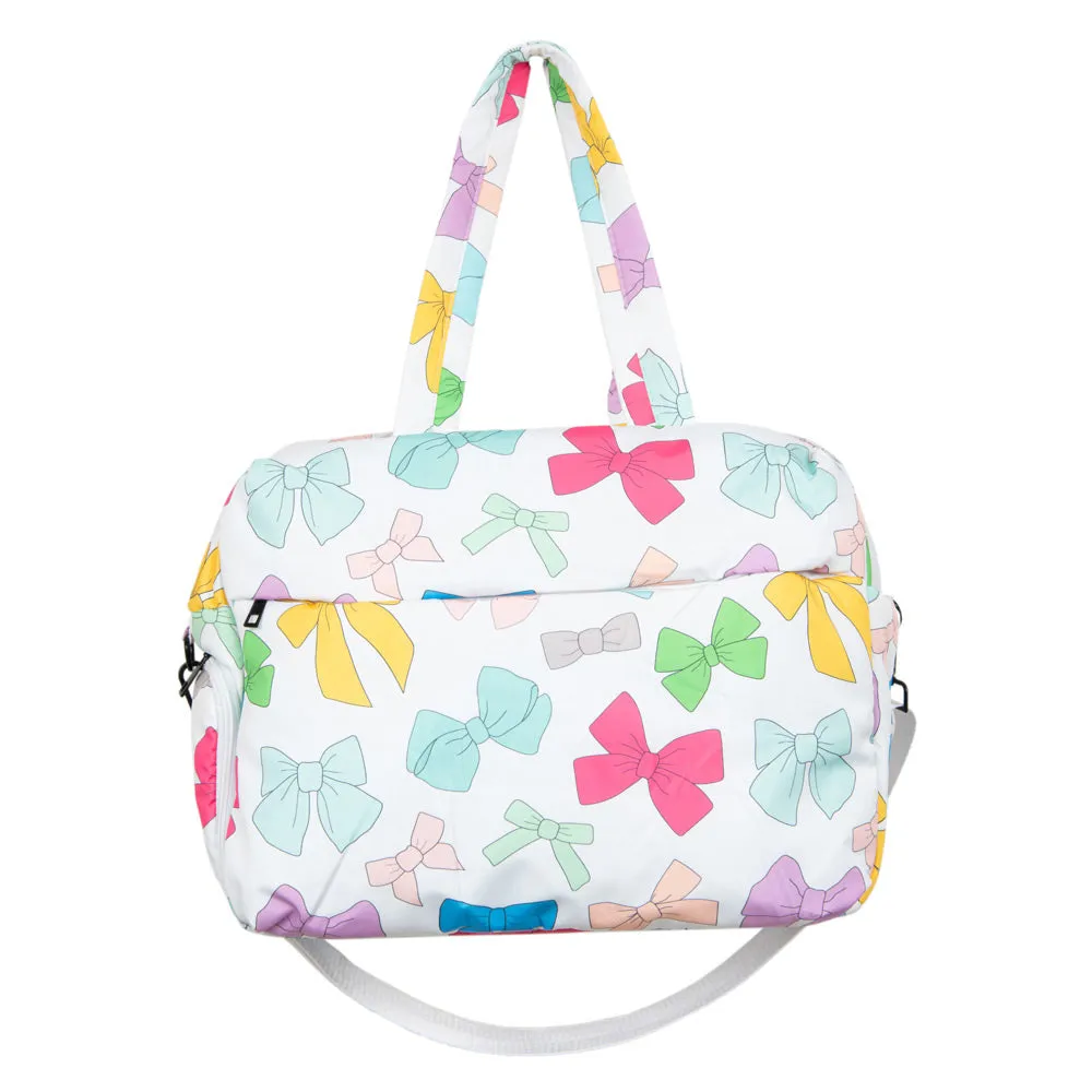 Multicolored Coquette Bows Wholesale Duffel Weekender