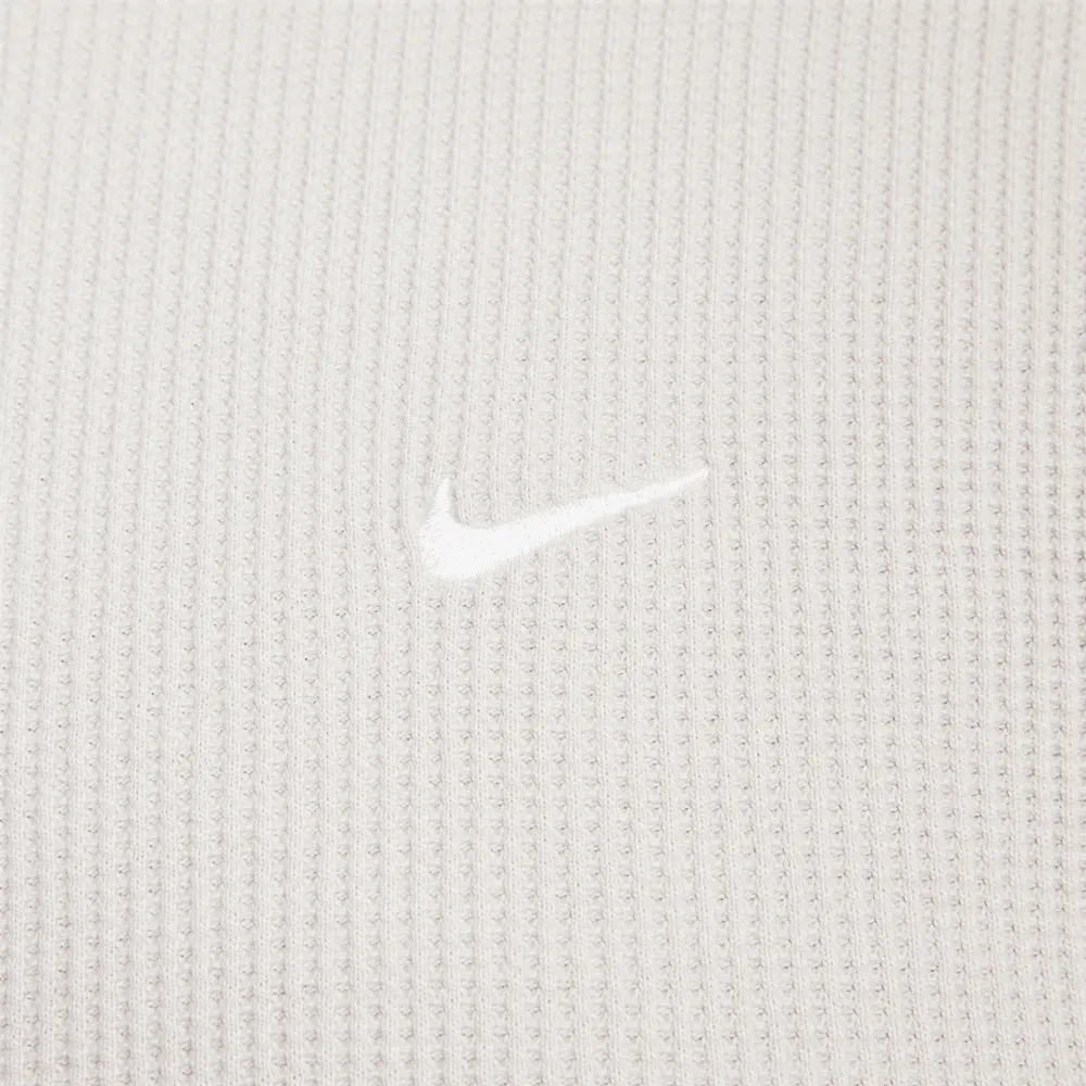 NIKE LIFE MEN'S LONG SLEEVE WAFFLE TOP 'LIGHT BONE'