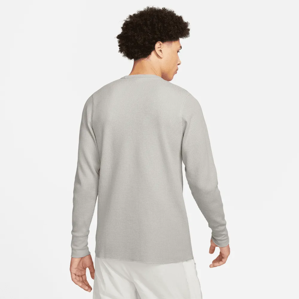 NIKE LIFE MEN'S LONG SLEEVE WAFFLE TOP 'LIGHT BONE'