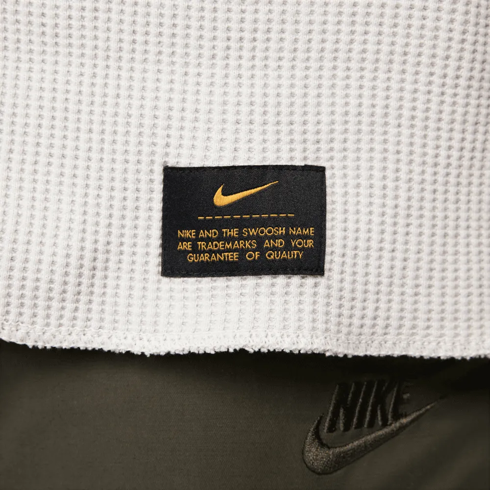 NIKE LIFE MEN'S LONG SLEEVE WAFFLE TOP 'LIGHT BONE'