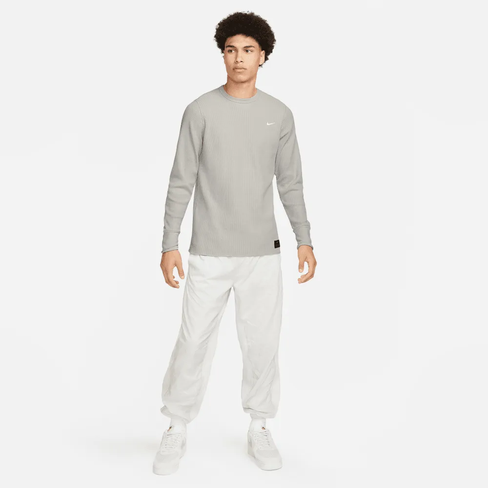 NIKE LIFE MEN'S LONG SLEEVE WAFFLE TOP 'LIGHT BONE'