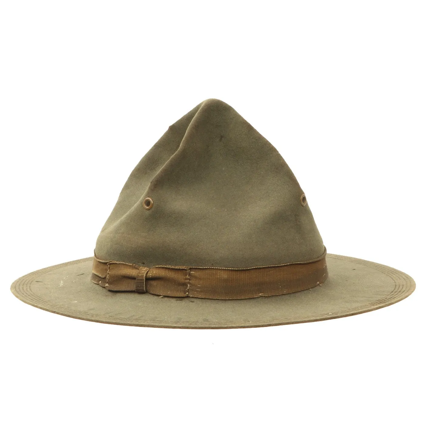 Original Pre-WWI U.S. Army Pancho Villa Expedition M1911 Campaign Hat with Information Written on Brim