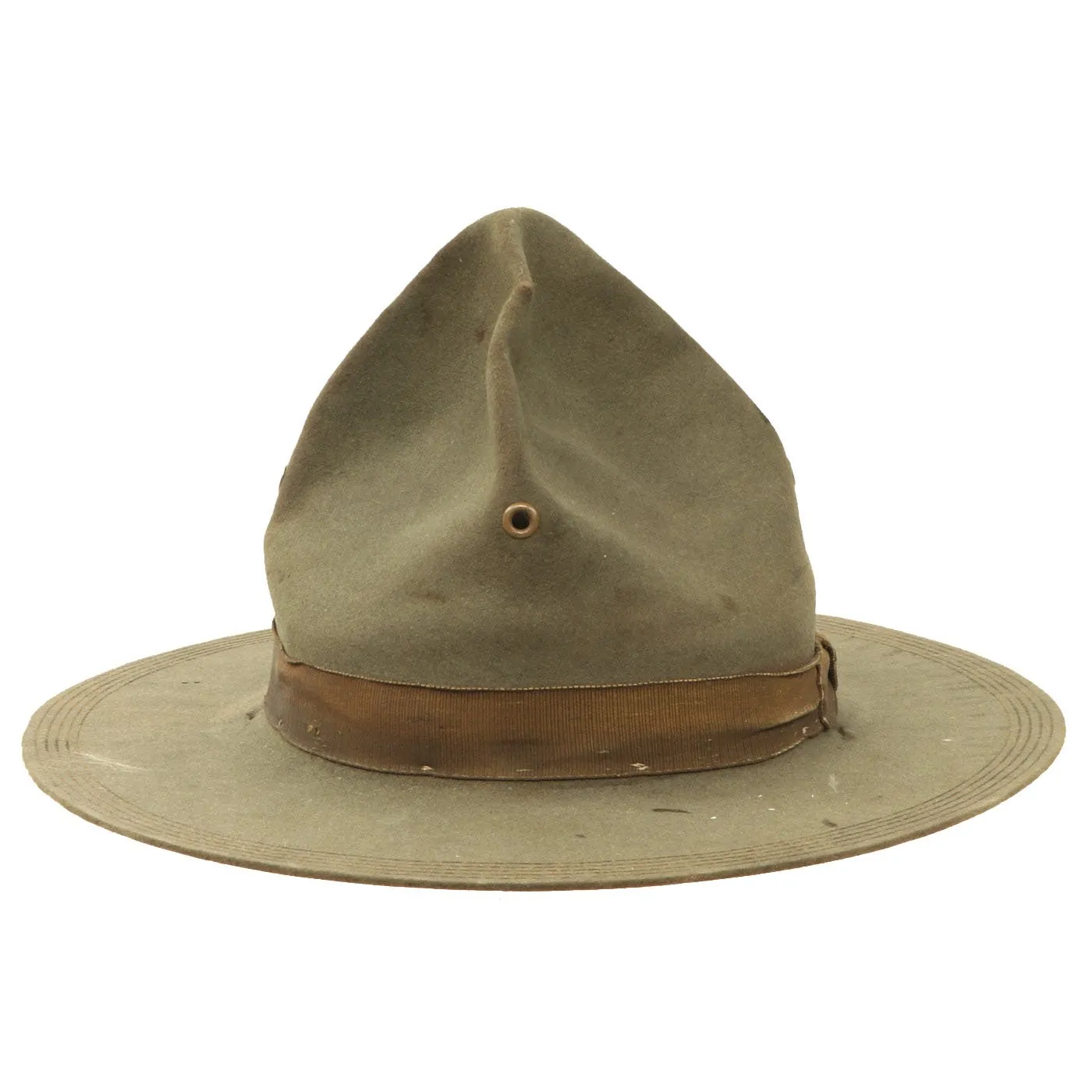 Original Pre-WWI U.S. Army Pancho Villa Expedition M1911 Campaign Hat with Information Written on Brim