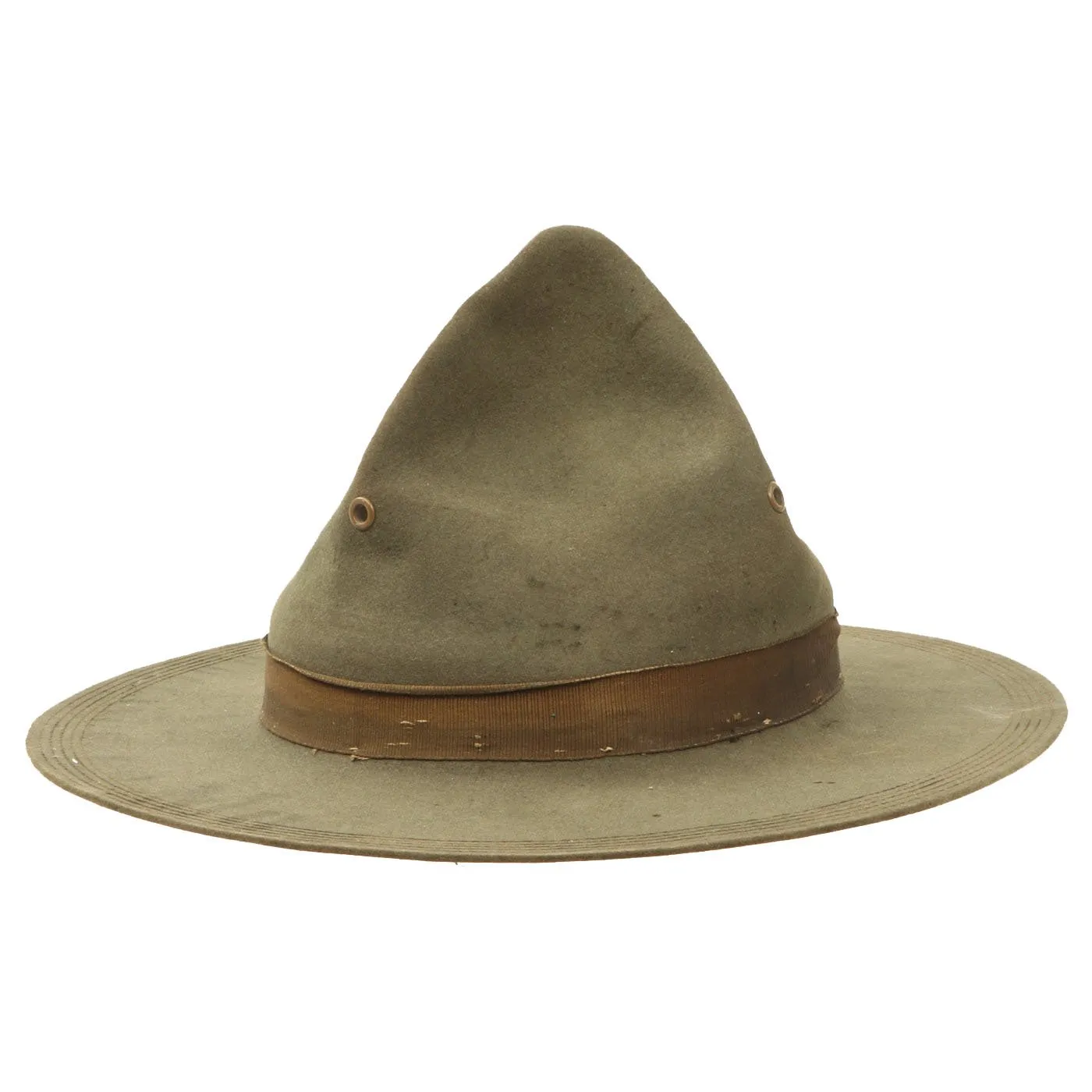 Original Pre-WWI U.S. Army Pancho Villa Expedition M1911 Campaign Hat with Information Written on Brim