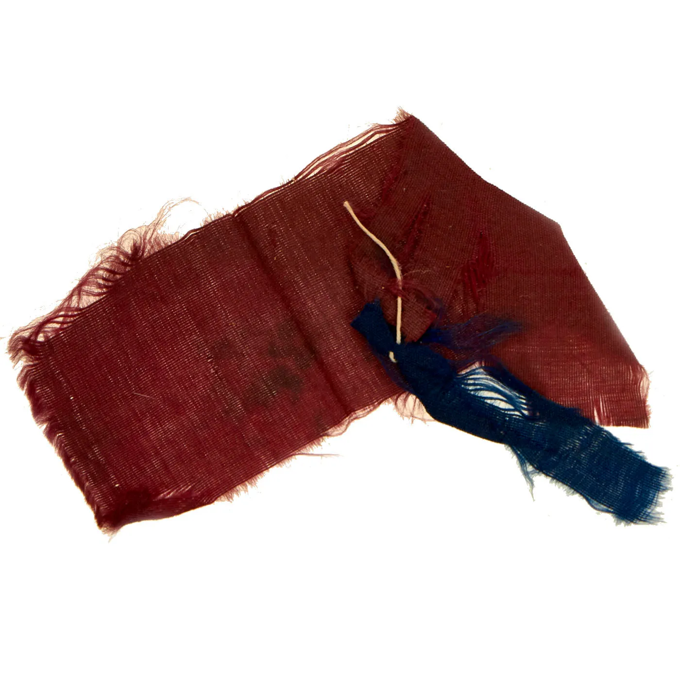 Original U.S. Civil War 4th New Hampshire Battle Flag Remnant Preserved By Sergeant Edward P. Hall With Original Packaging