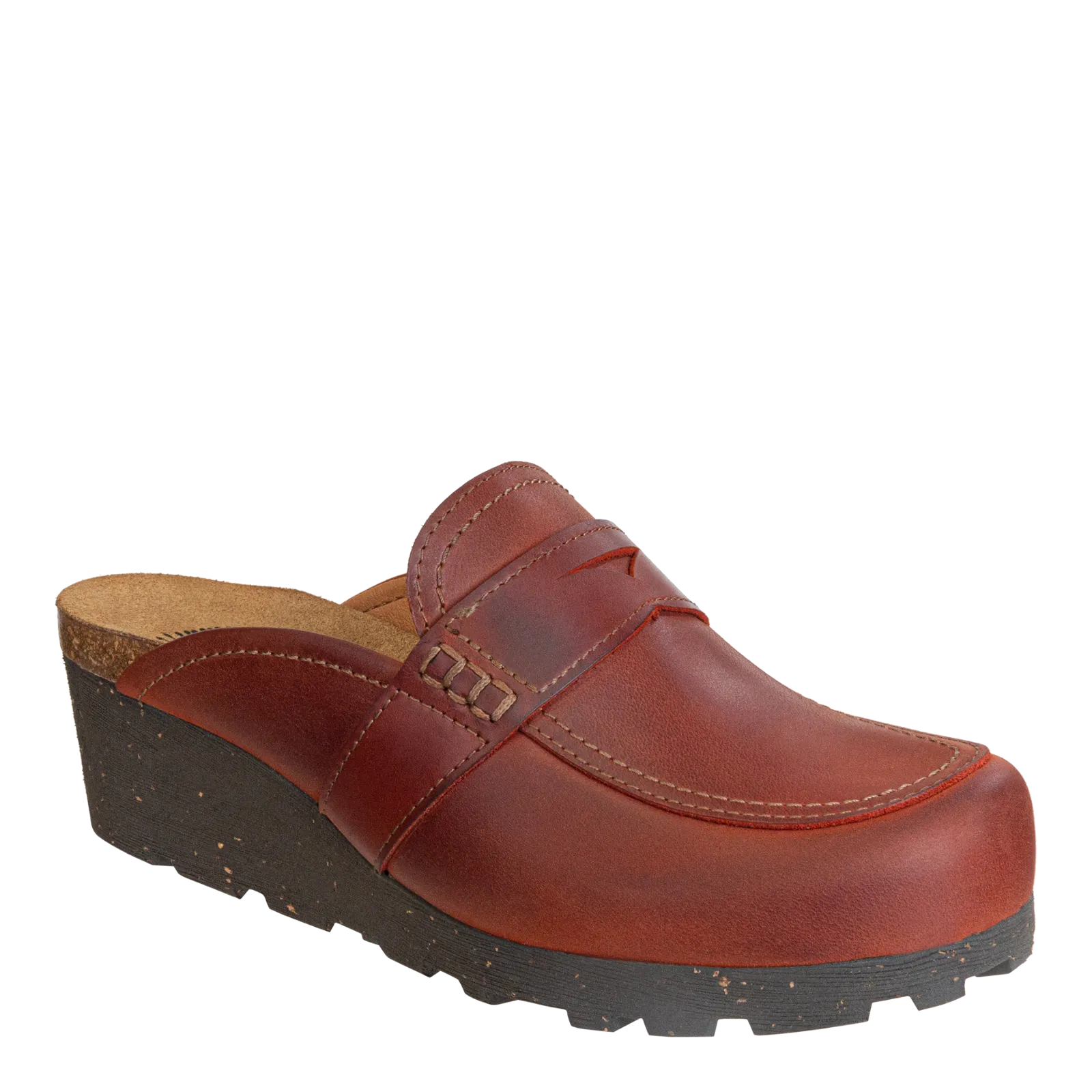 OTBT - HOMAGE in RUST Wedge Clogs