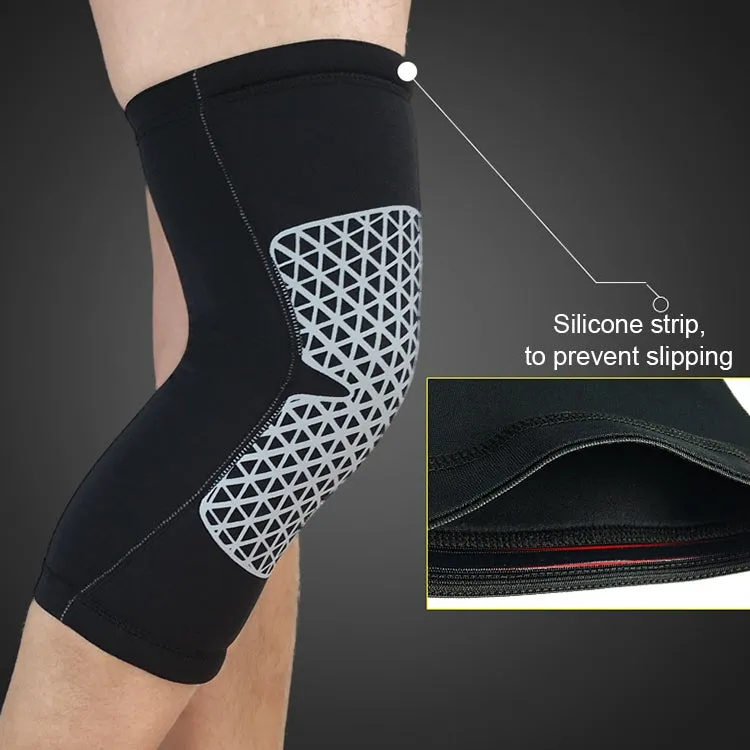 Outdoor Knee Leg Breathable Anti-collision Sports Protective Gear, Size: M (Black)