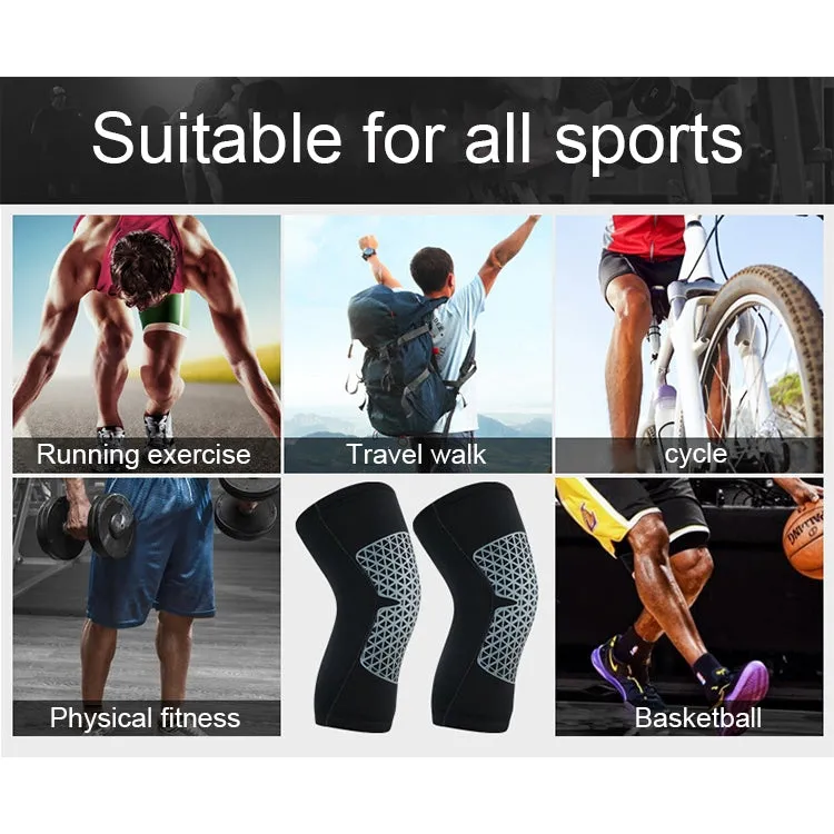 Outdoor Knee Leg Breathable Anti-collision Sports Protective Gear, Size: M (Black)