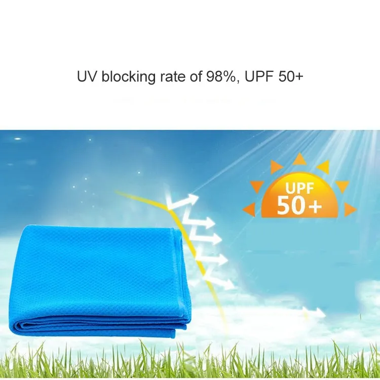 Outdoor Sports Portable Cold Feeling Prevent Heatstroke Ice Towel, Size: 30*80cm(Blue)