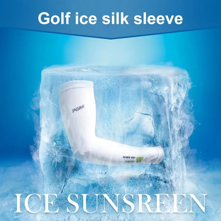 PGM Golf Ice Silk Sunscreen Sleeve for Men and Women (Color:Grey Size:M)