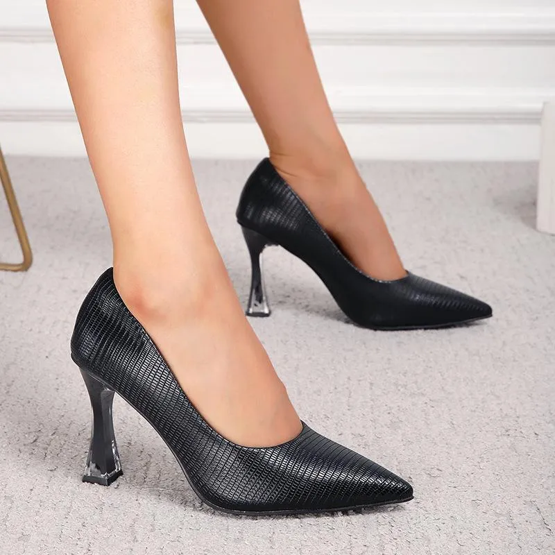 Pointed Toe Heeled Pumps