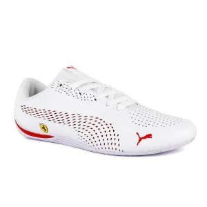 Puma Ferrari SF Drift Cat 5 Ultra II Sneakers- White And Red