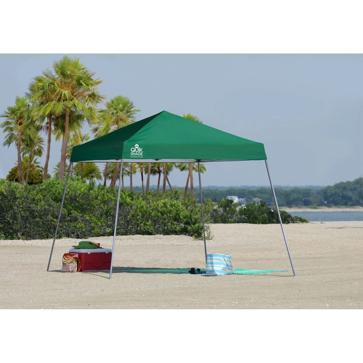 Quik Shade | Expedition EX64 10' x 10' Slant Leg Canopy - Green