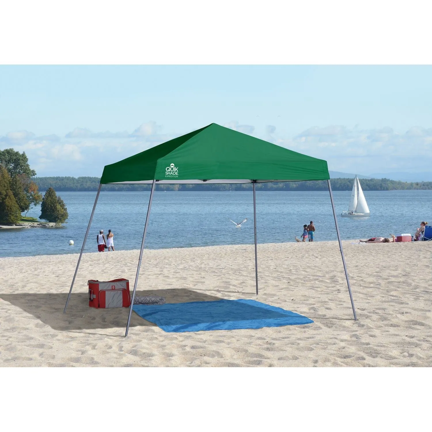 Quik Shade | Expedition EX64 10' x 10' Slant Leg Canopy - Green