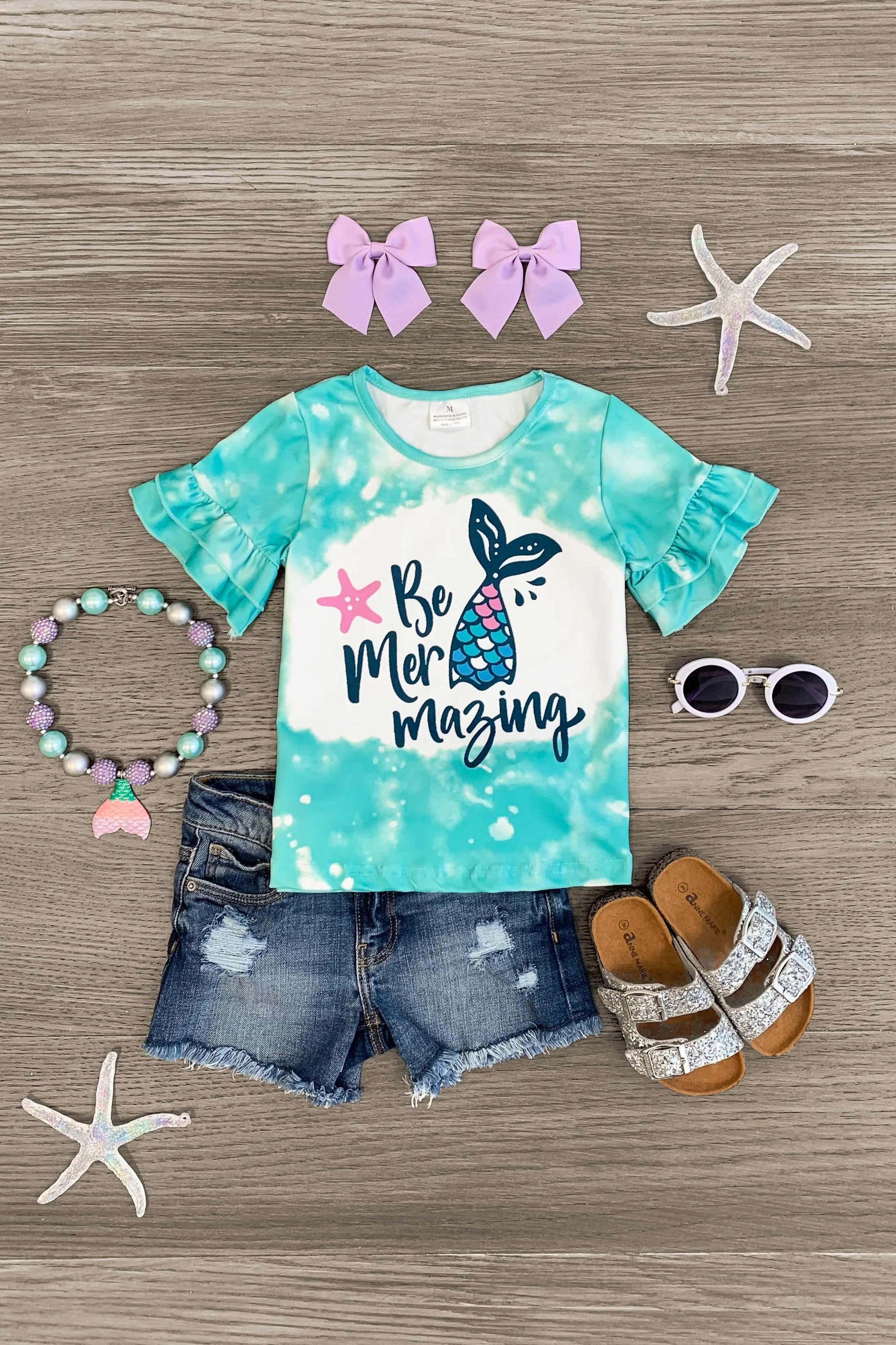 "Be Mermazing" Mermaid Tail Top