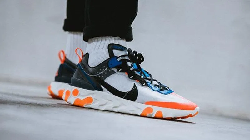 React Element '87 Blue Orange Men's Training Running Shoe