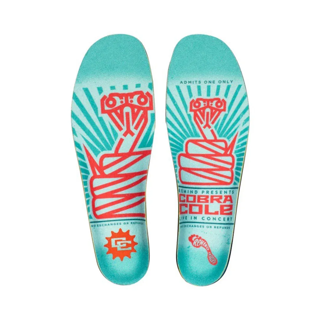 Remind Insoles Medic Impact 6mm Mid-High Arch Chris Cole Cobra Insoles