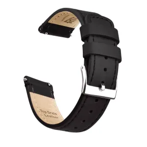 Ritche Black Top Grain Leather Watch Band