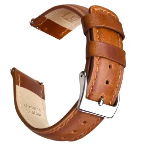 Ritche Classic Toffee Brown Leather Watch Band