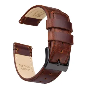 Ritche Coffee Top Grain Leather Watch Bands