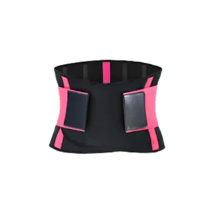 SBR Neoprene Sports Protective Gear Support Waist Protection Belt, Size:XXL(Pink)