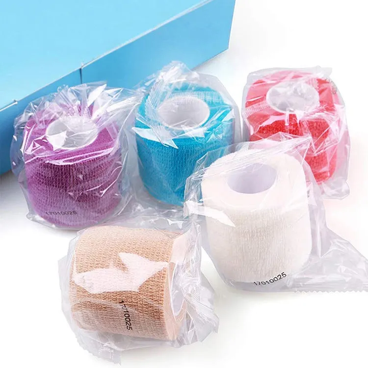 Self-adhesive Elastic Bandage for Sports, Size:450 x 2.5cm