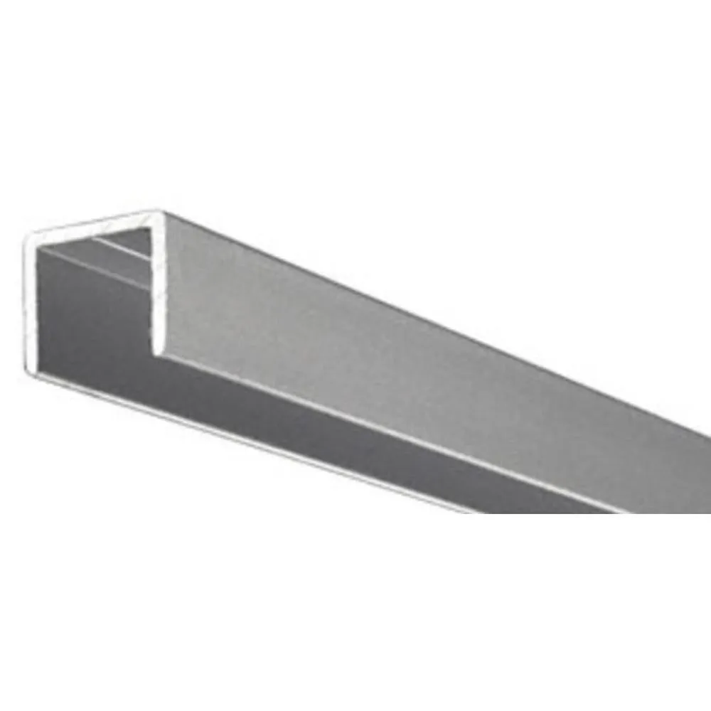 Showcase Satin Anodized Aluminum 1/2" U-Channel