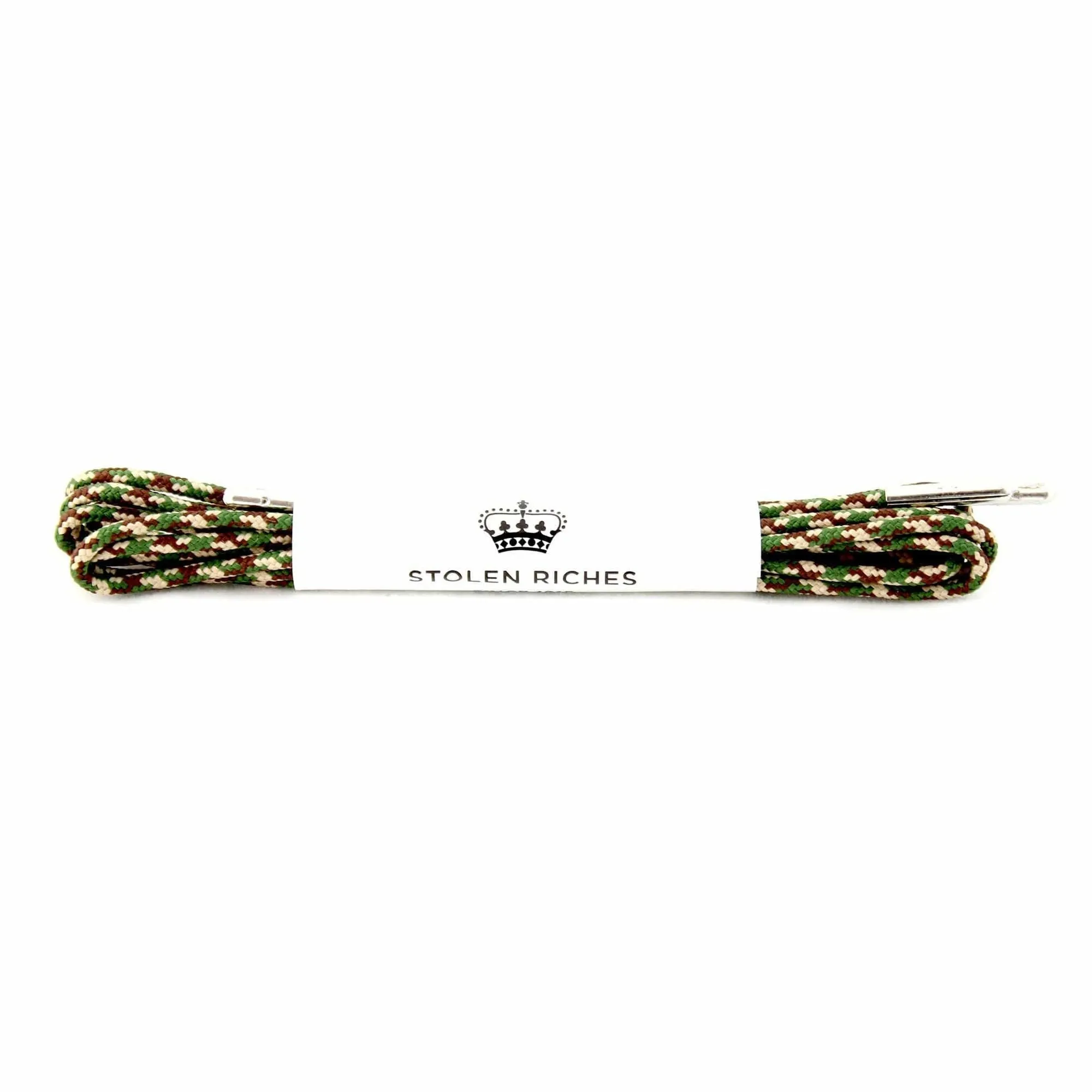 Stolen Riches Dress Laces in Camo Green