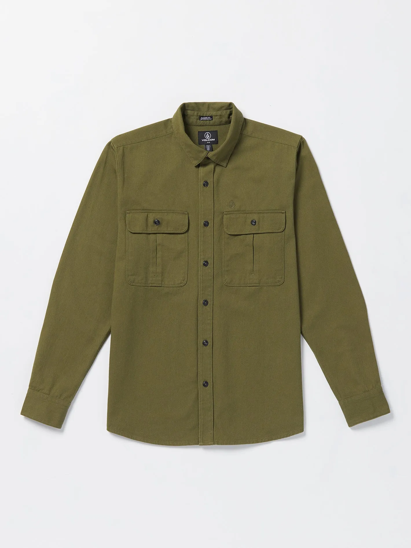 Stone Benchmark Long Sleeve Shirt - Expedition Green