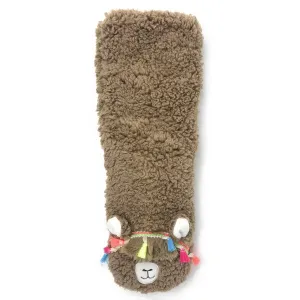 TEEK - Llama Call You - Womens Sherpa Slipper Socks