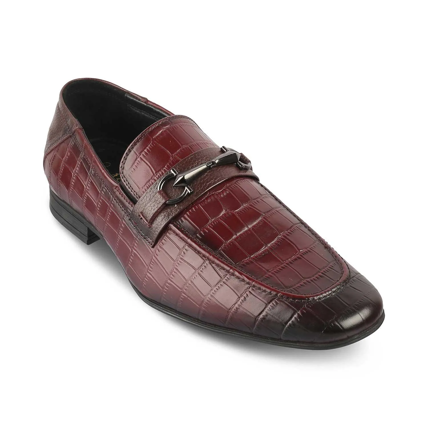 The Reptile Wine Mens Leather Loafers