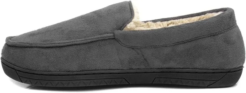 The Slipper Company Otis Mens Grey Moccasin