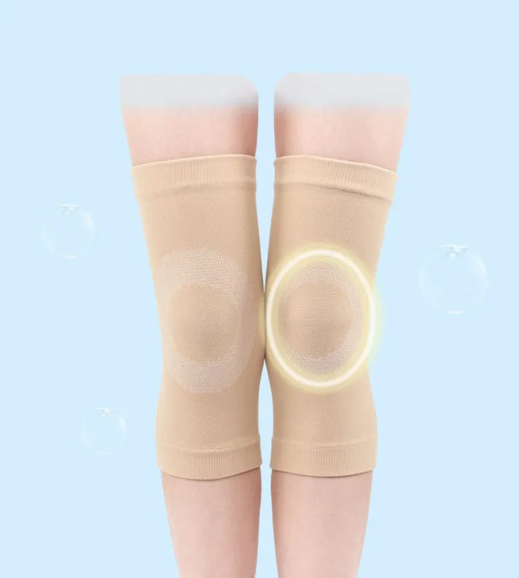 Thin Nylon Stockings Joint Warmth Sports Knee Pads, Specification: L (Skin Color)