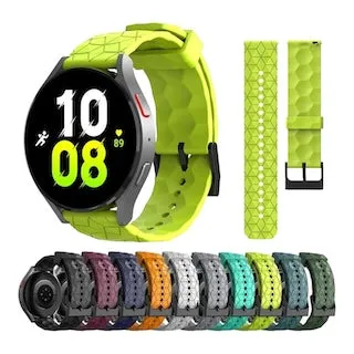 Timex 20mm Range compatible Silicone Football Pattern Watch Straps