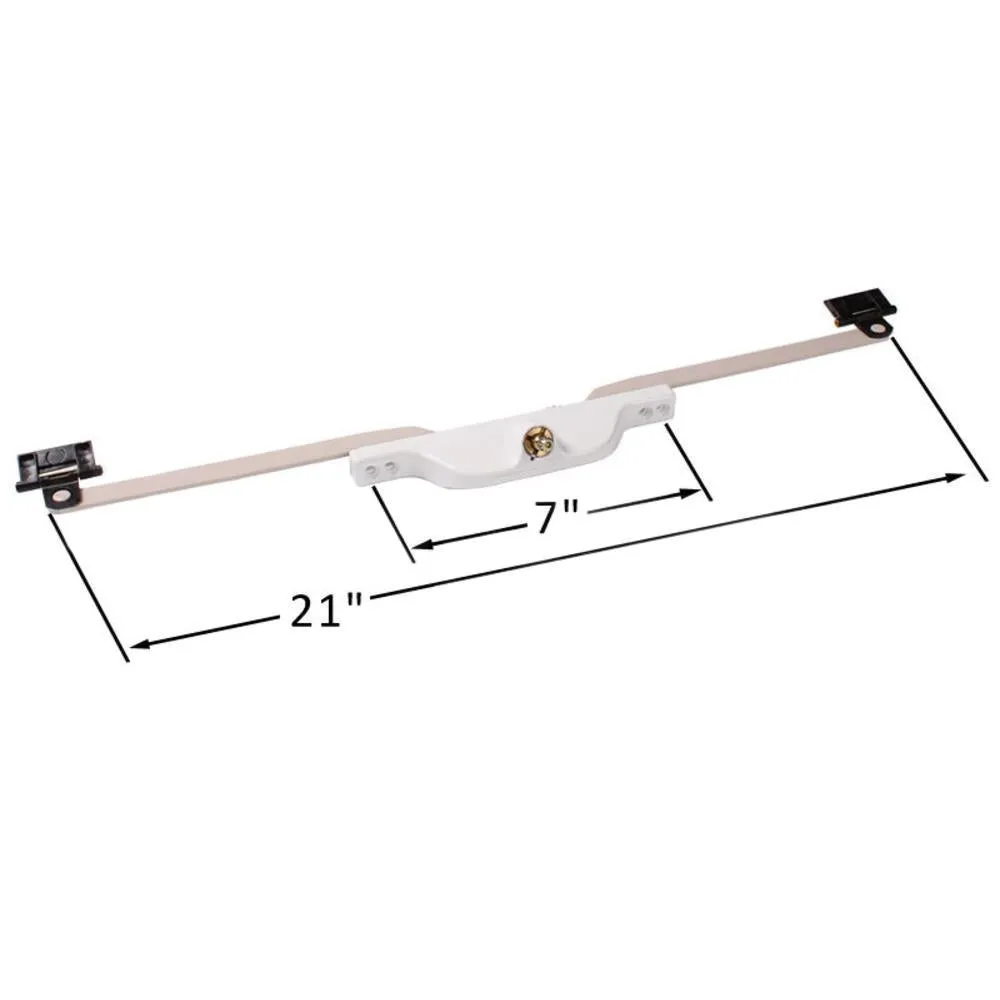 Truth Hardware Front Mount 20-1/4" Pivot Shoe Roto Awning Window Operator - White