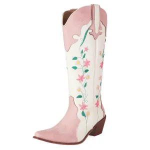 Uniwim Gift Canyon Town Floral Cowboy Boots