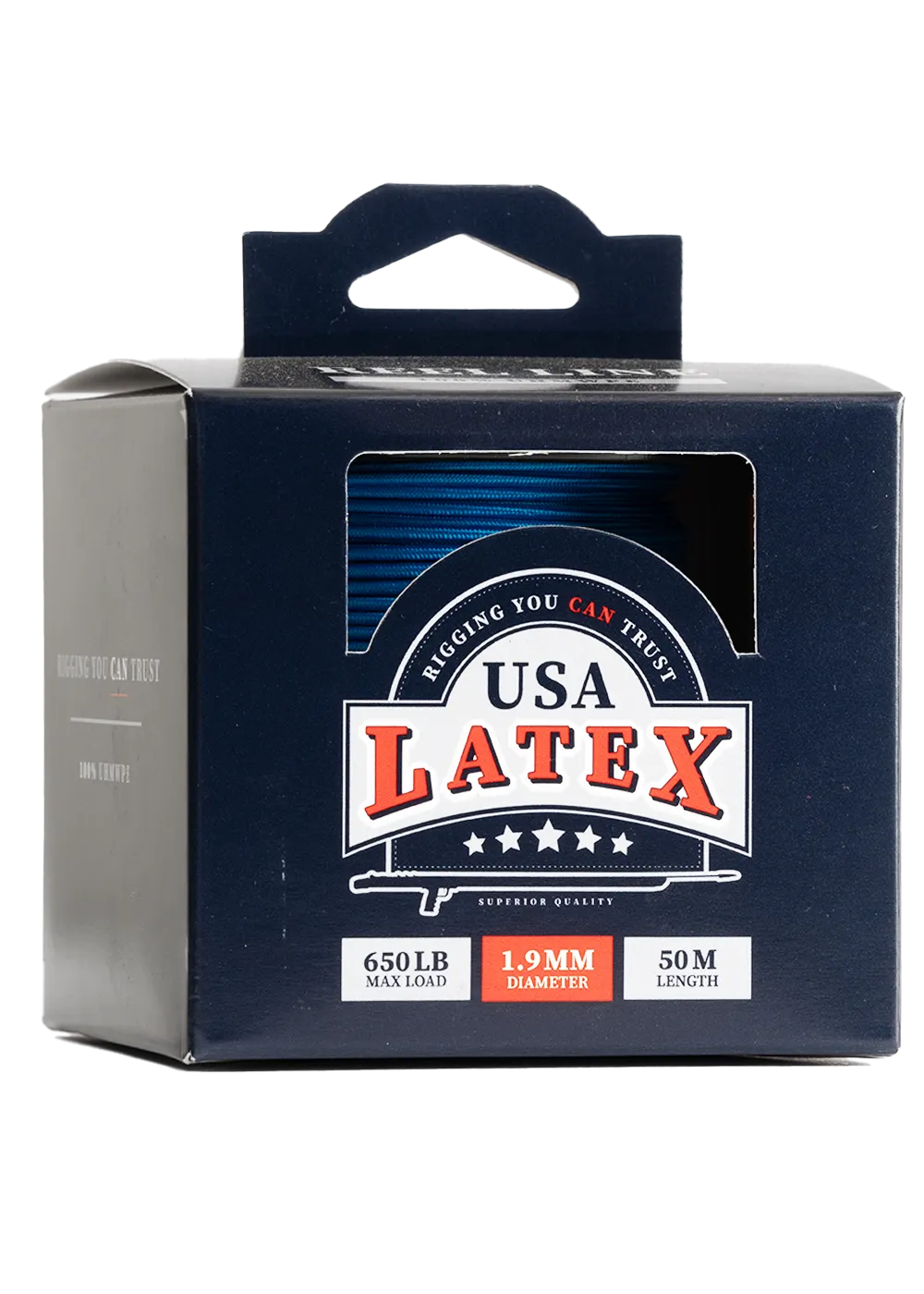 USA Latex 1.9mm Reel Line - 50m - Blue