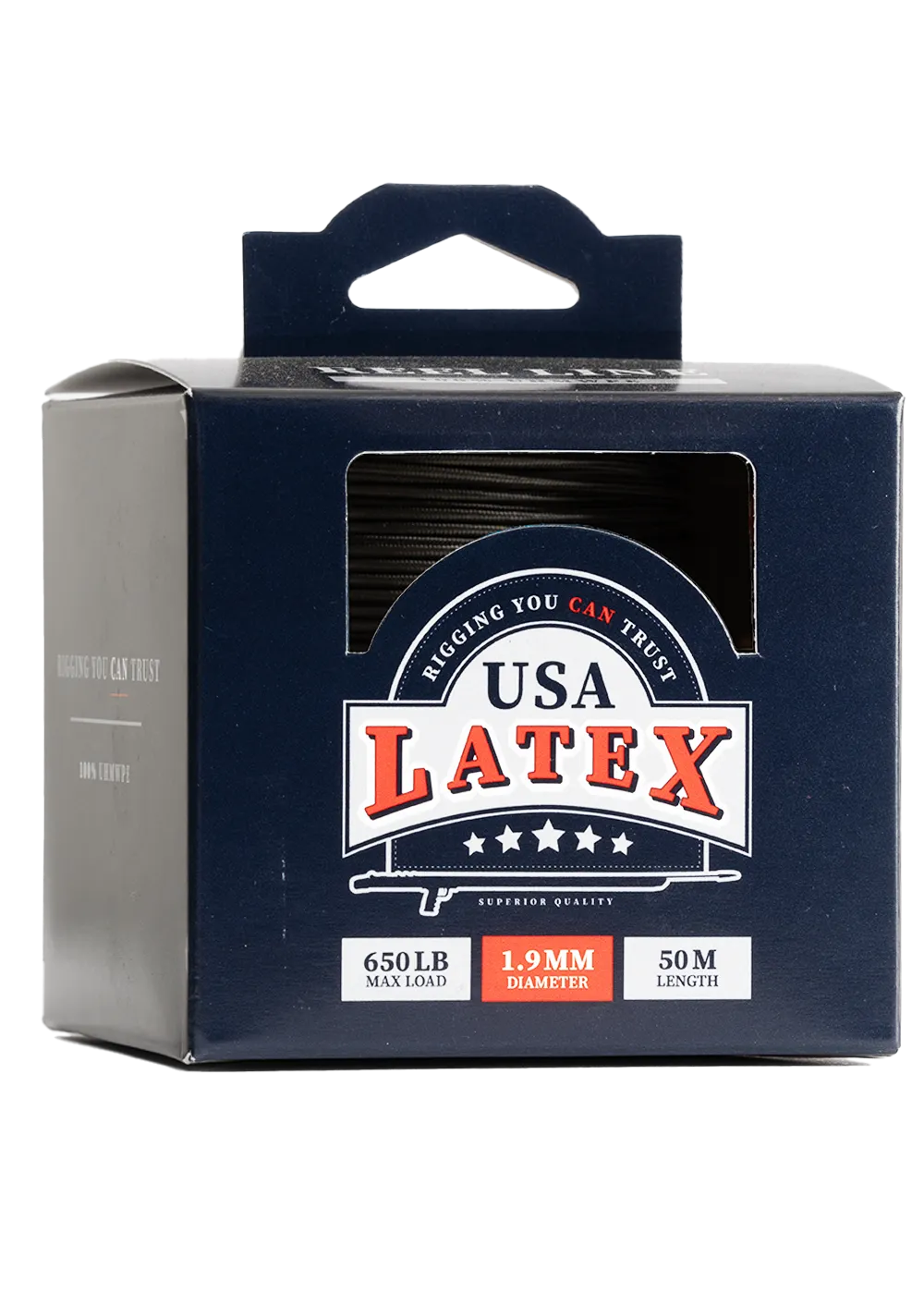 USA Latex 1.9mm Reel Line - 50m - Grey