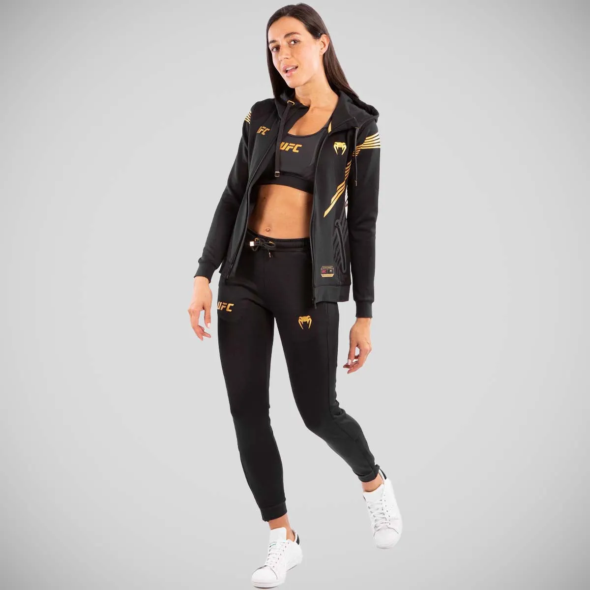 Venum UFC Authentic Fight Night Women's Walkout Joggers Black/Gold