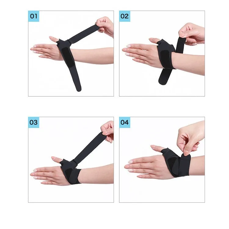 Volleyball Badminton Tendon Sheath Wristband Thin Wrist Sprain Thumb Cover, Specification: L（Left Hand）