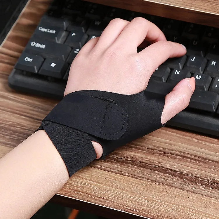 Volleyball Badminton Tendon Sheath Wristband Thin Wrist Sprain Thumb Cover, Specification: L（Left Hand）