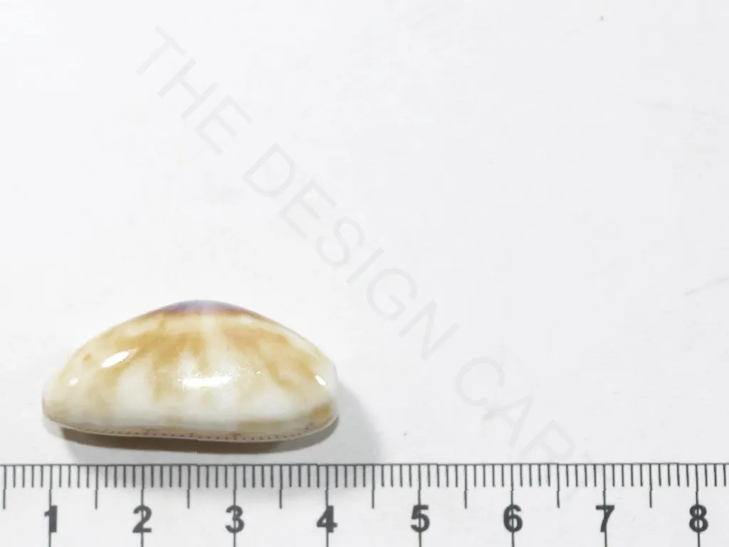 White Brown Semi-Spherical Ceramic Beads