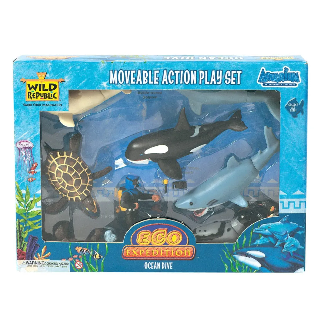 Wild Republic Eco Expedition Ocean Dive Aquatic Toy Kids Playset