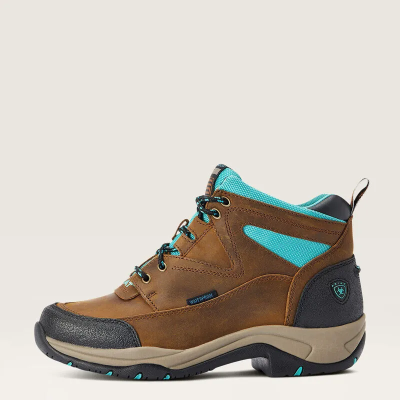 Women's Ariat Brown/Turquoise Waterproof Terrain