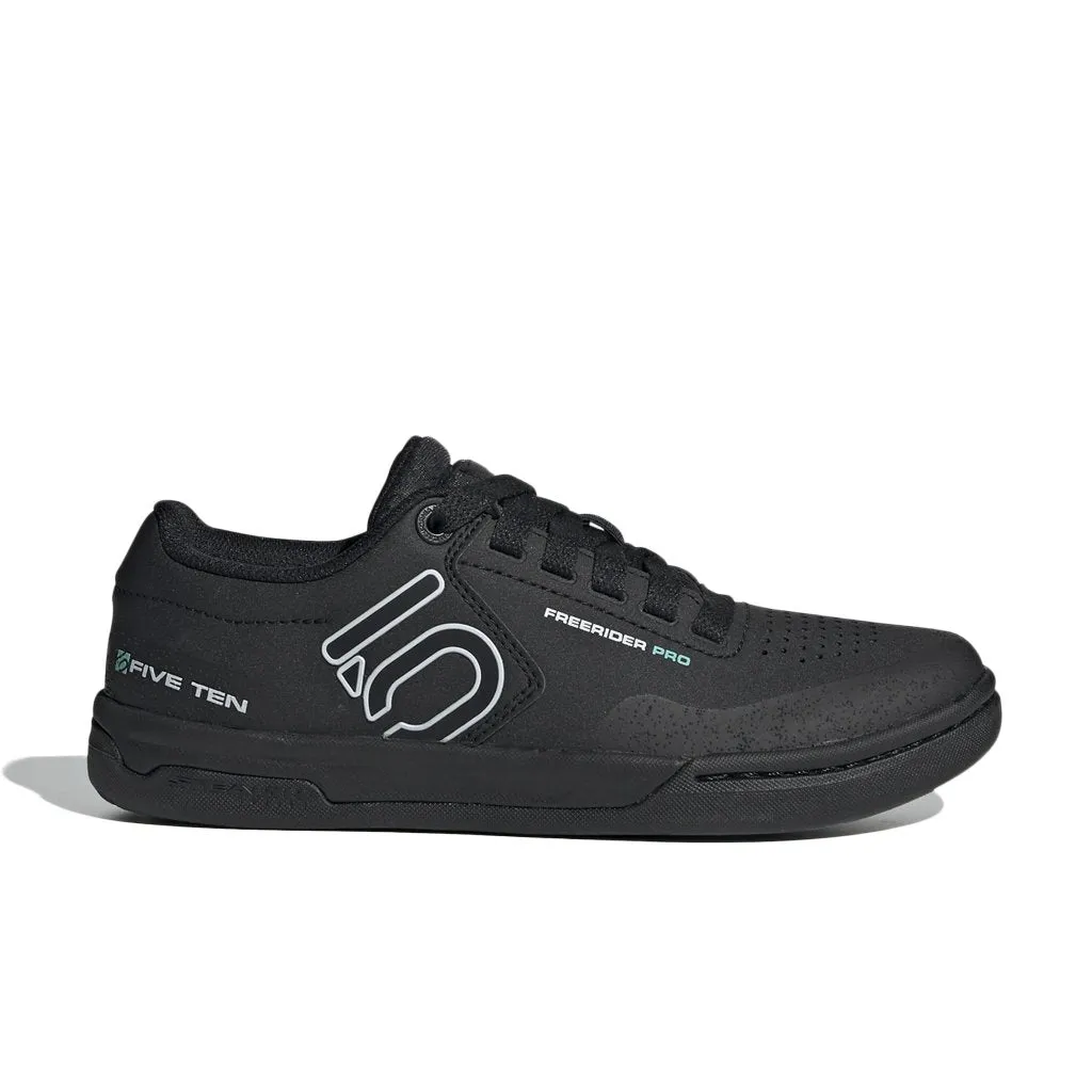 Women's Shoes Five Ten Freerider Pro Flat - Black/White/Mint